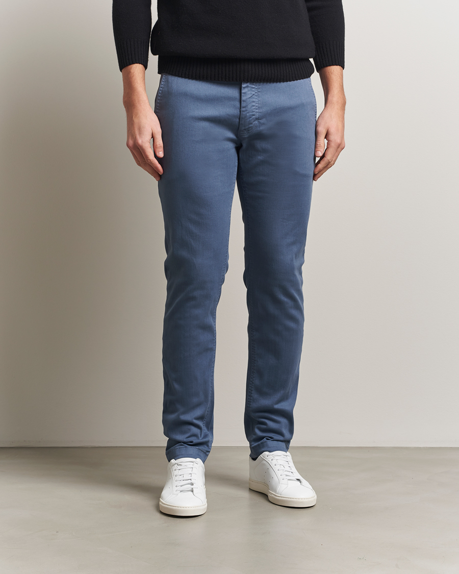 Herre | Bukser | BOSS ORANGE | Cotton Chino Open Blue