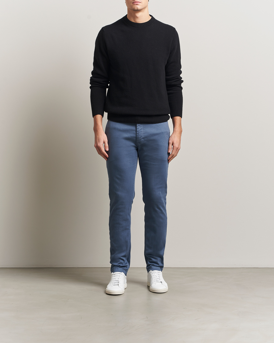 Herre | Bukser | BOSS ORANGE | Cotton Chino Open Blue