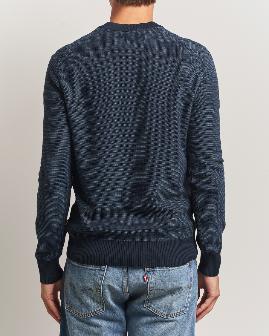 Herre | Gensere | BOSS ORANGE | Klapok Knitted Crew Neck Sweater Dark Blue