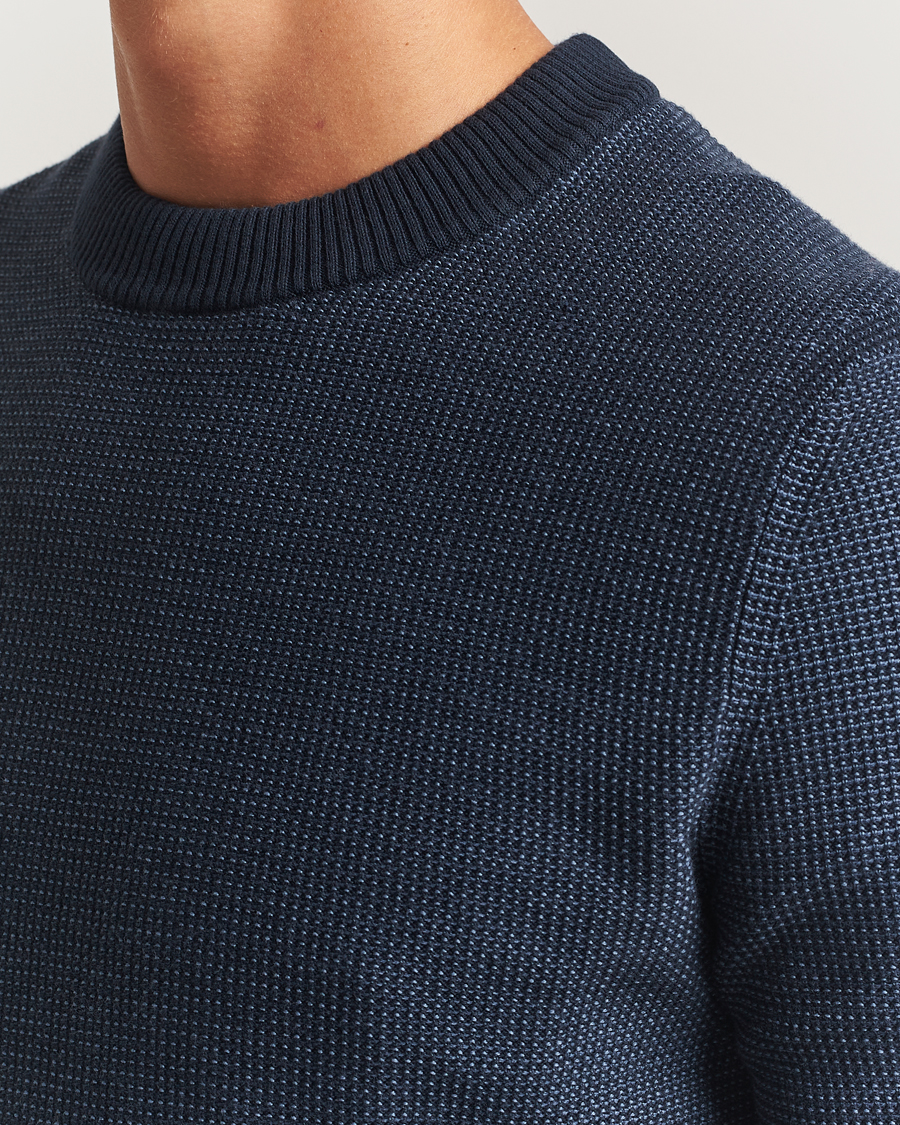 Herre | Gensere | BOSS ORANGE | Klapok Knitted Crew Neck Sweater Dark Blue
