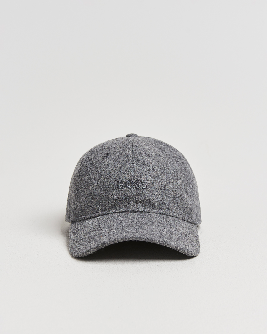 Herre | Hatter og capser | BOSS ORANGE | Derrel Wool Cap Open Grey