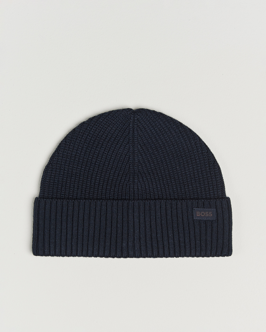 Herre | Luer | BOSS ORANGE | Andern Wool Beanie Dark Blue