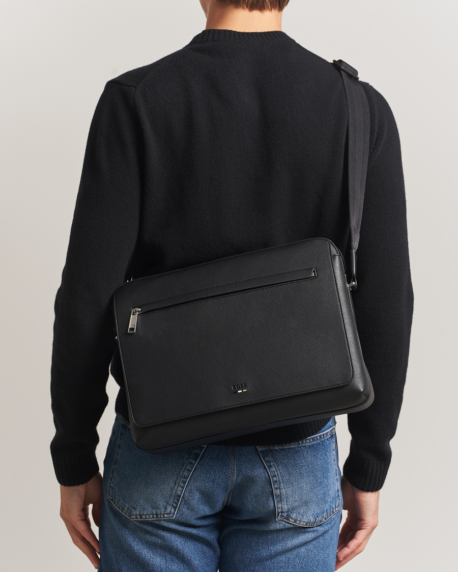 Herre | Vesker | BOSS BLACK | Ray Flap Messenger Bag Black