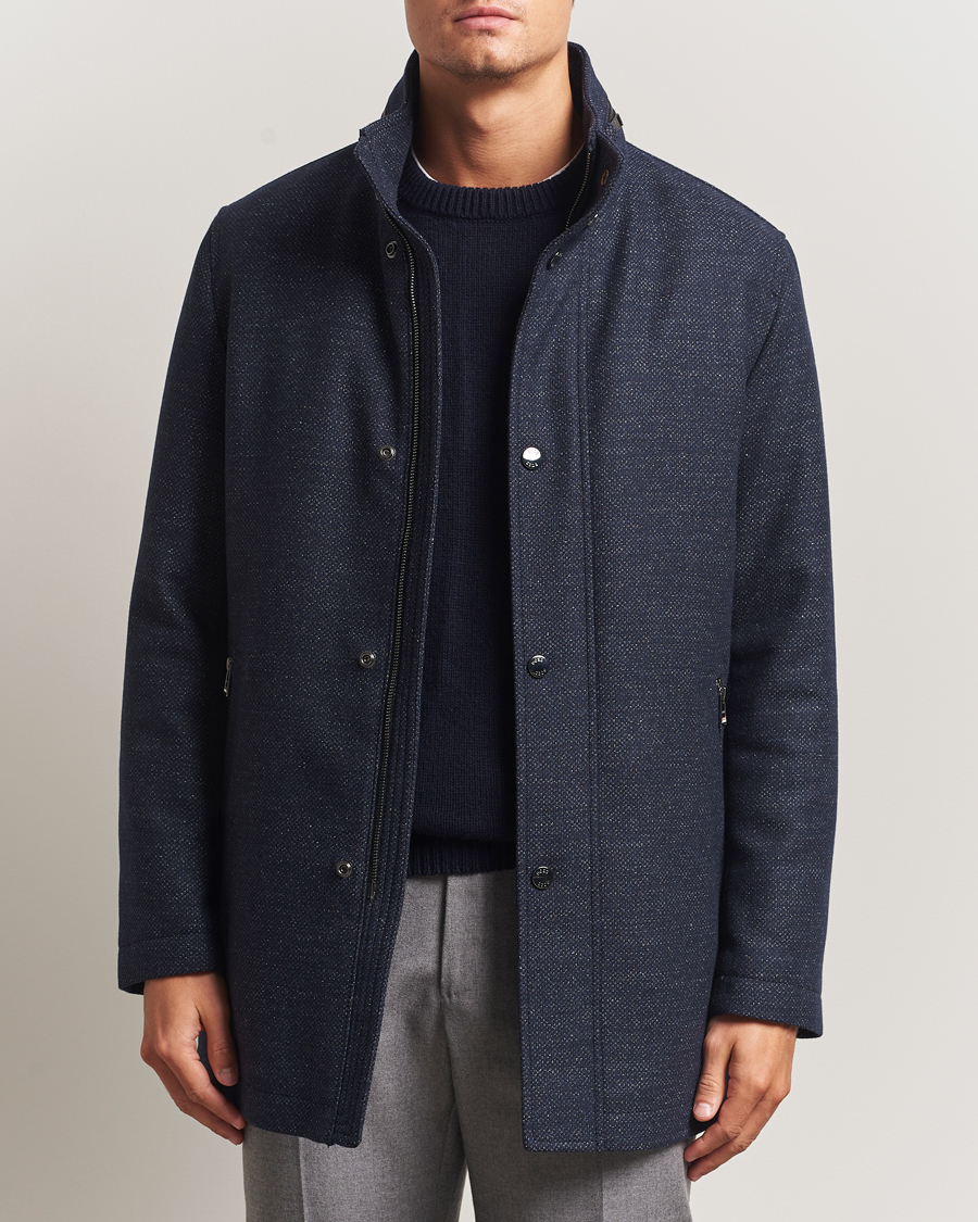 Herre | Jakker | BOSS BLACK | Camron Wool Coat Dark Blue