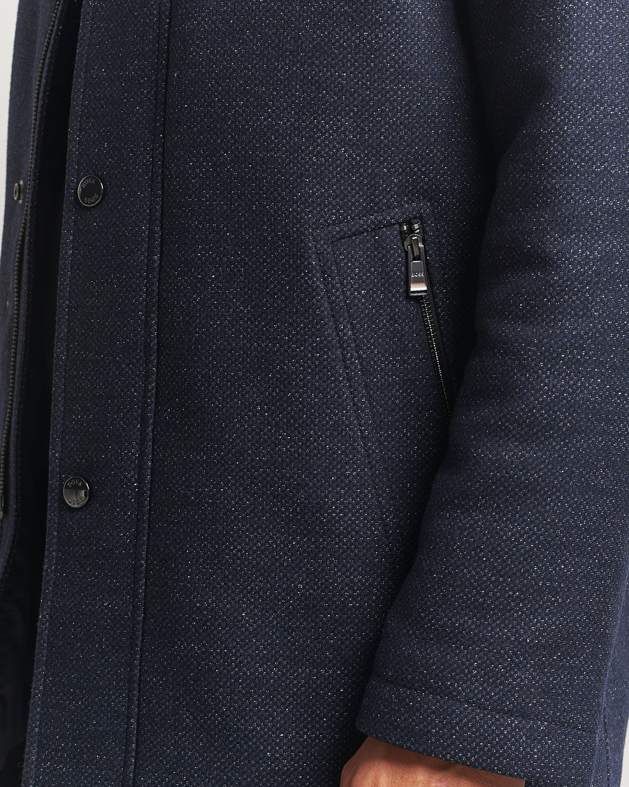 Herre | Jakker | BOSS BLACK | Camron Wool Coat Dark Blue