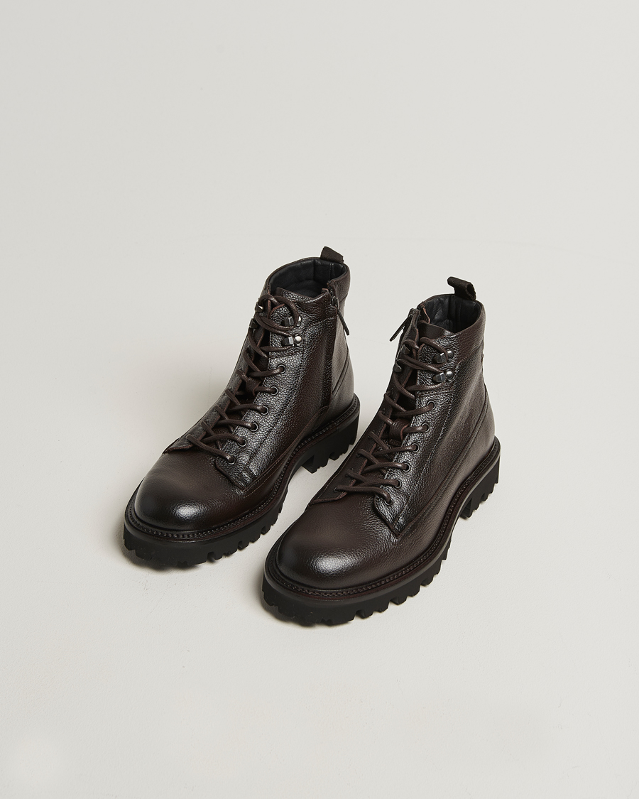 Herre | Støvler | BOSS BLACK | Julyo Leather Boot Dark Brown