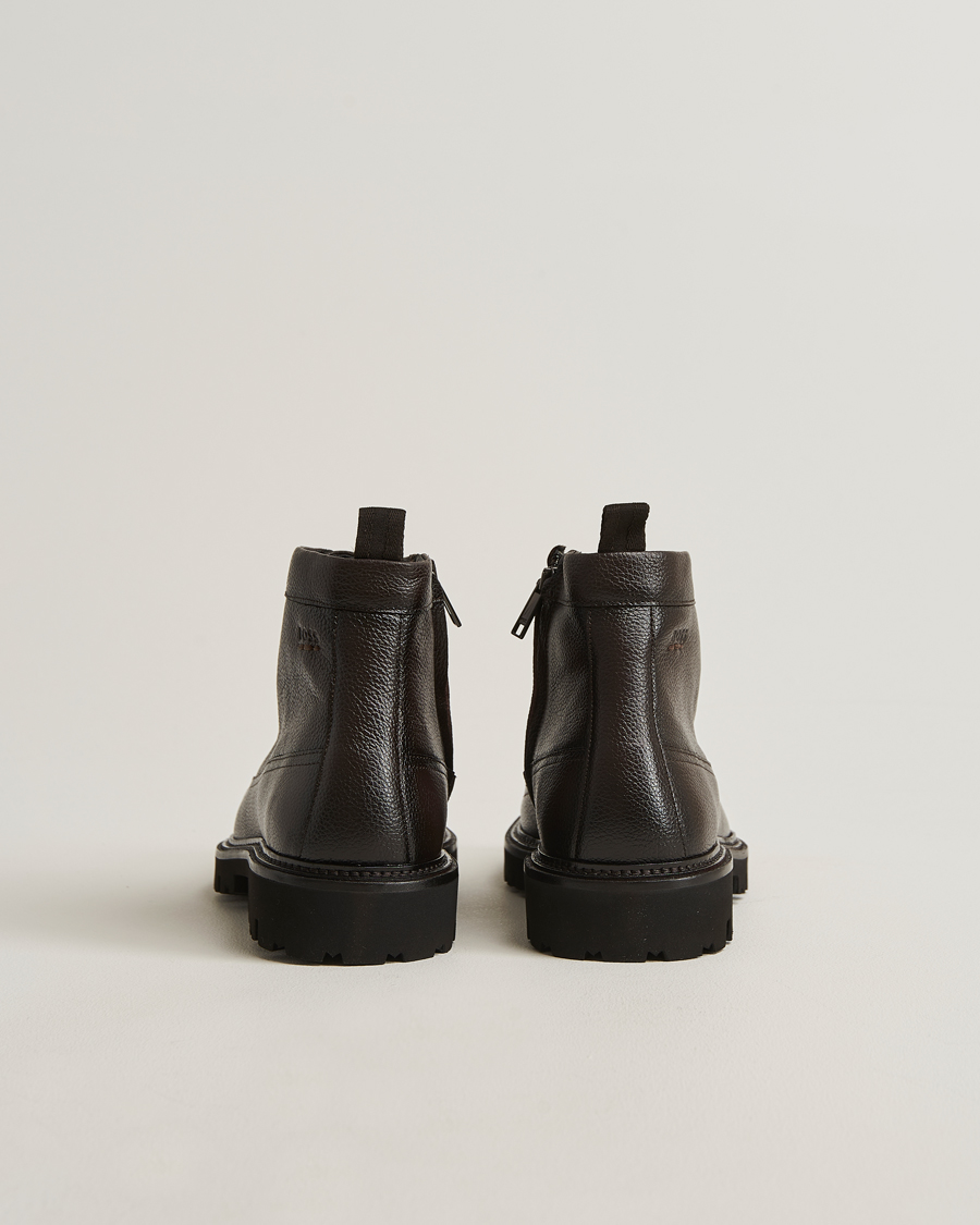 Herre | Støvler | BOSS BLACK | Julyo Leather Boot Dark Brown