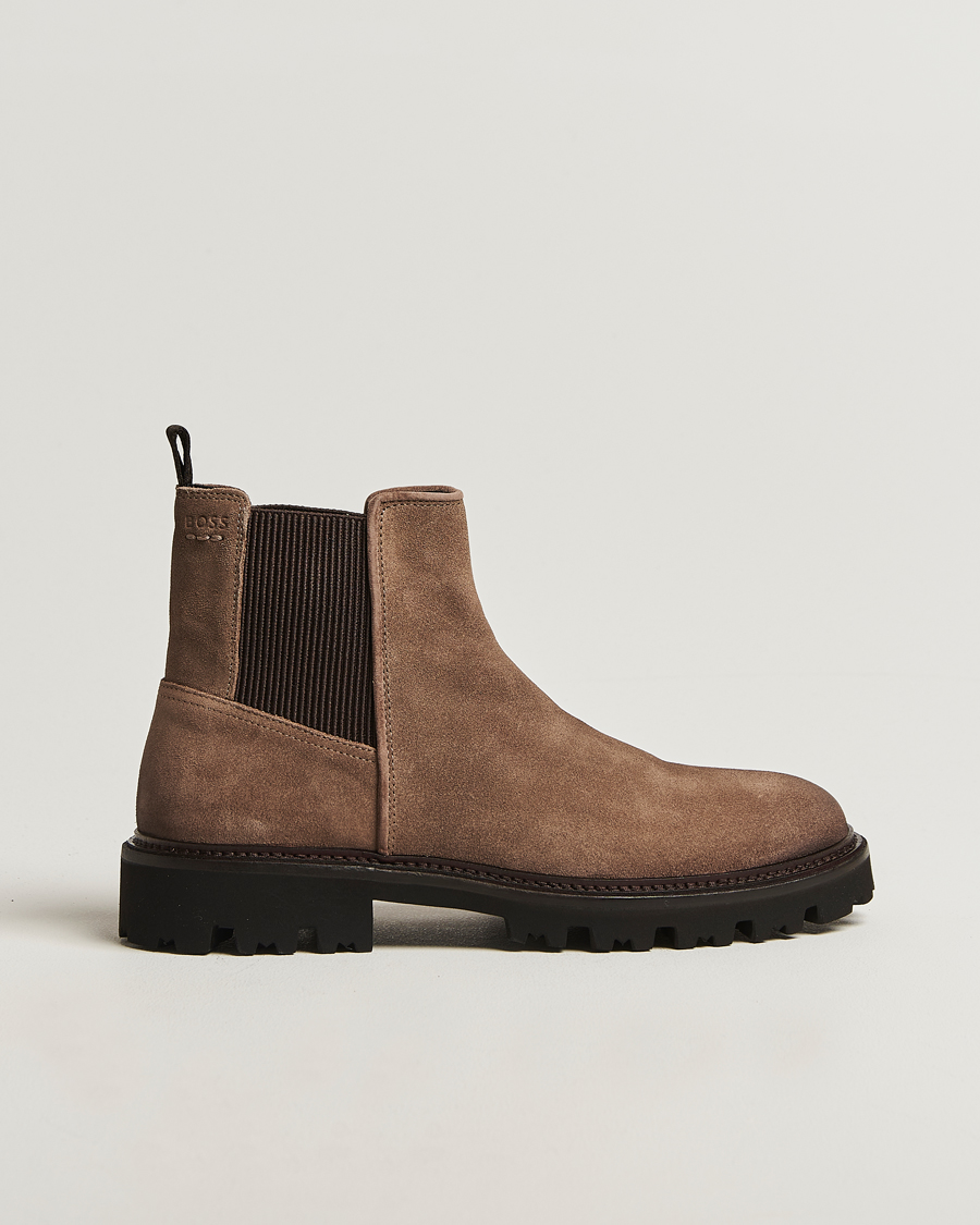 Herre | Støvler | BOSS BLACK | Julyo Suede Chelsea Boot Medium Beige