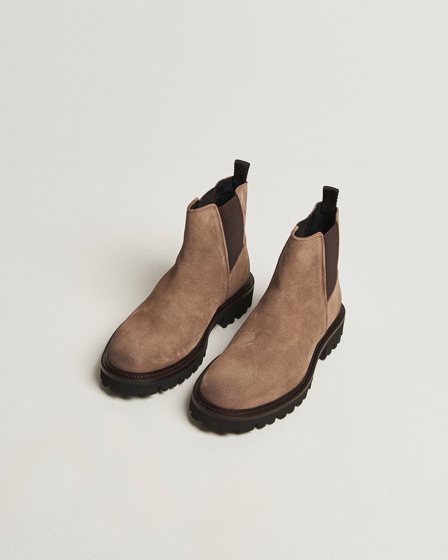 Herre | Støvler | BOSS BLACK | Julyo Suede Chelsea Boot Medium Beige