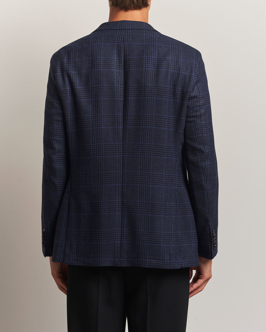 Herre | Dressjakker | BOSS CAMEL | Jeff Wool Checked Blazer Dark Blue