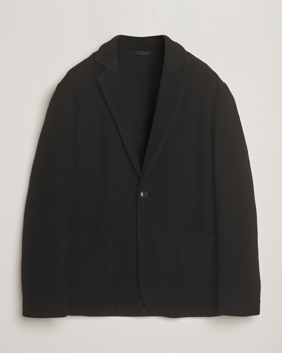 Herre | Dressjakker | J.Lindeberg | Calvon Wool Knitted Blazer Black