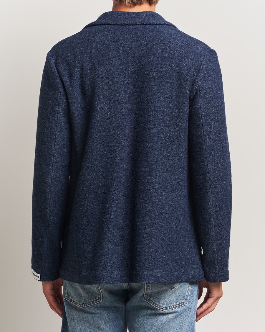 Herre | Dressjakker | J.Lindeberg | Calvon Wool Knitted Blazer Vintage Indigo