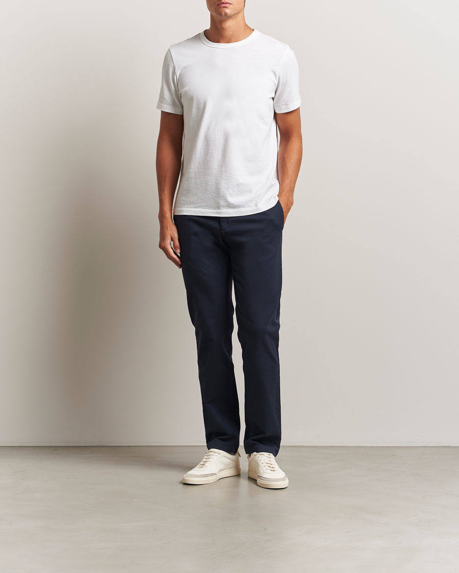 Herre | Bukser | J.Lindeberg | Ched Flannel Twill Pants Navy