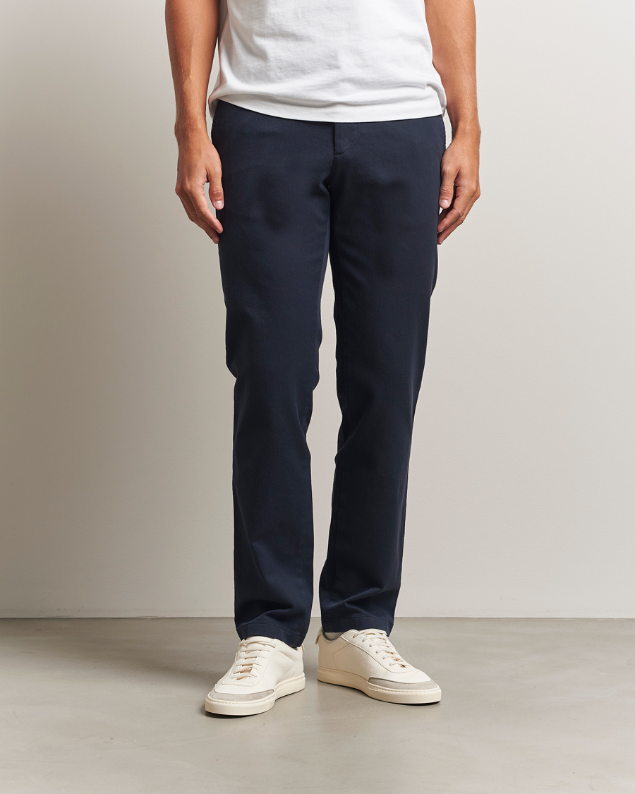 Herre | Bukser | J.Lindeberg | Ched Flannel Twill Pants Navy