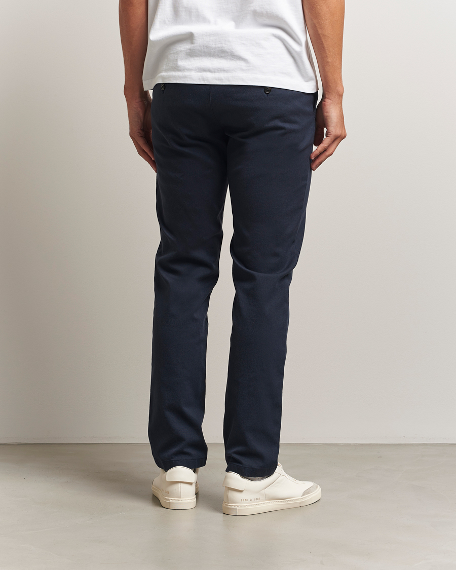 Herre | Bukser | J.Lindeberg | Ched Flannel Twill Pants Navy