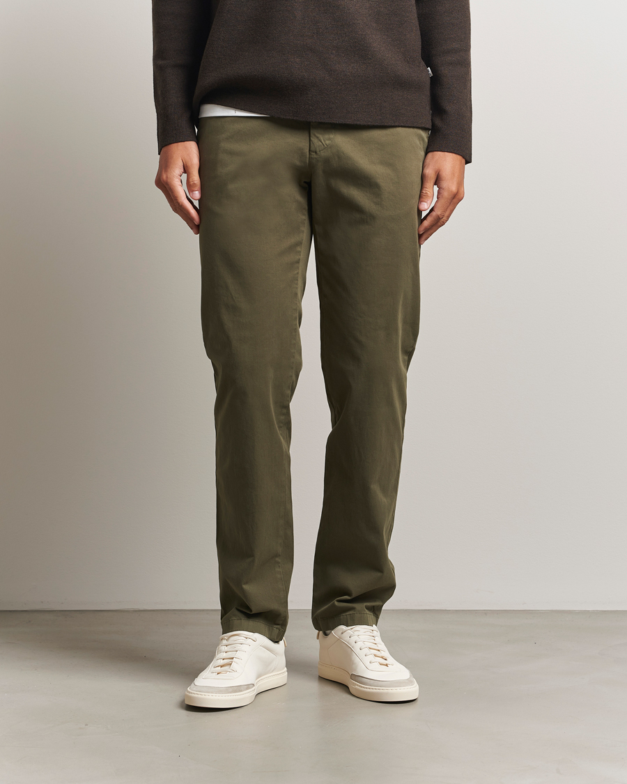Herre | Bukser | J.Lindeberg | Ched Cotton Stretch Chinos Forest Green