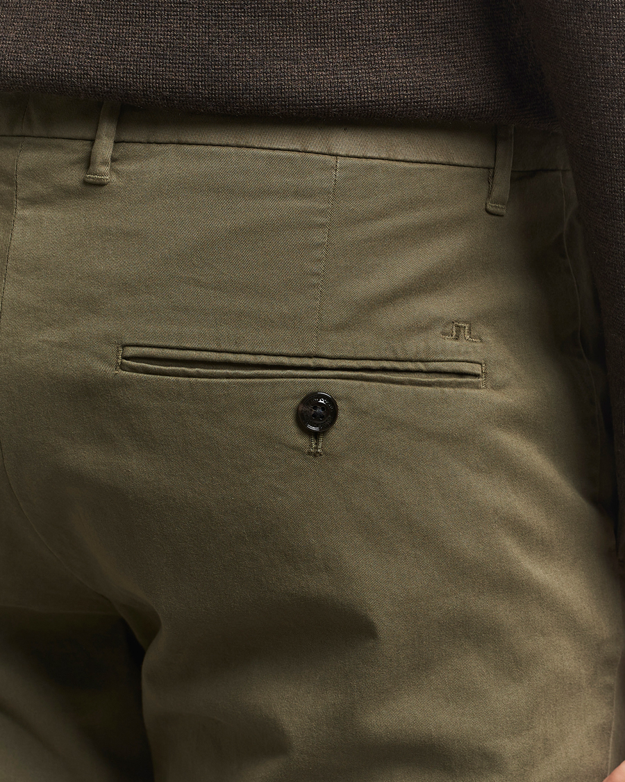 Herre | Bukser | J.Lindeberg | Ched Cotton Stretch Chinos Forest Green