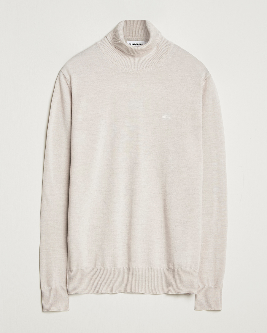 Herre | Gensere | J.Lindeberg | Kaden Merino Turtleneck Moonbeam Melange