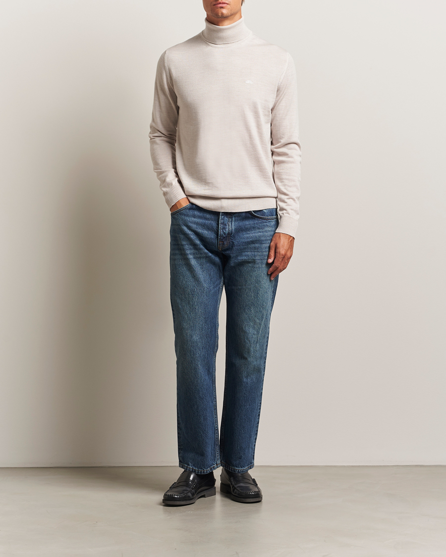 Herre | Gensere | J.Lindeberg | Kaden Merino Turtleneck Moonbeam Melange