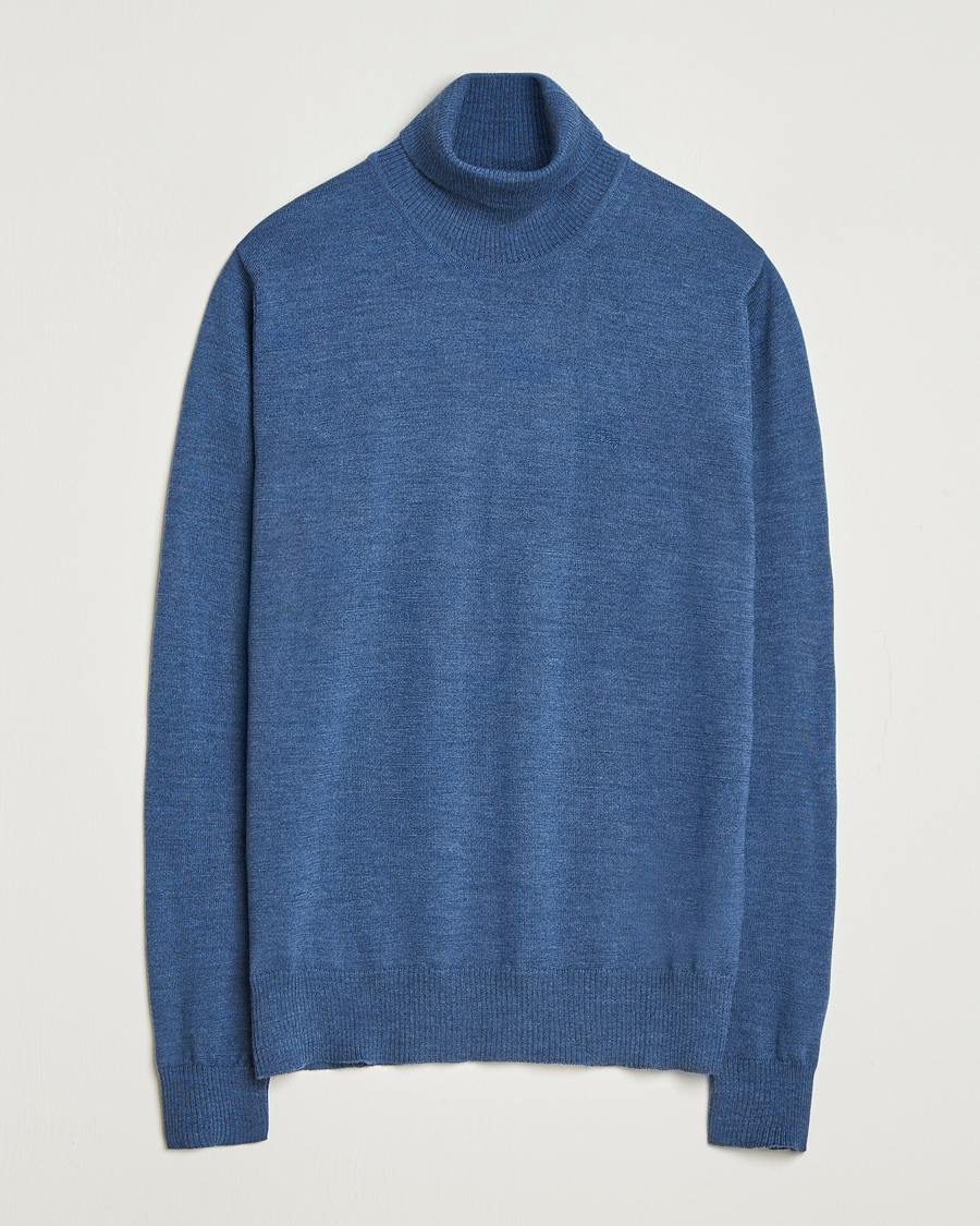 Herre | Gensere | J.Lindeberg | Kaden Merino Turtleneck Vintage Indigo Melange