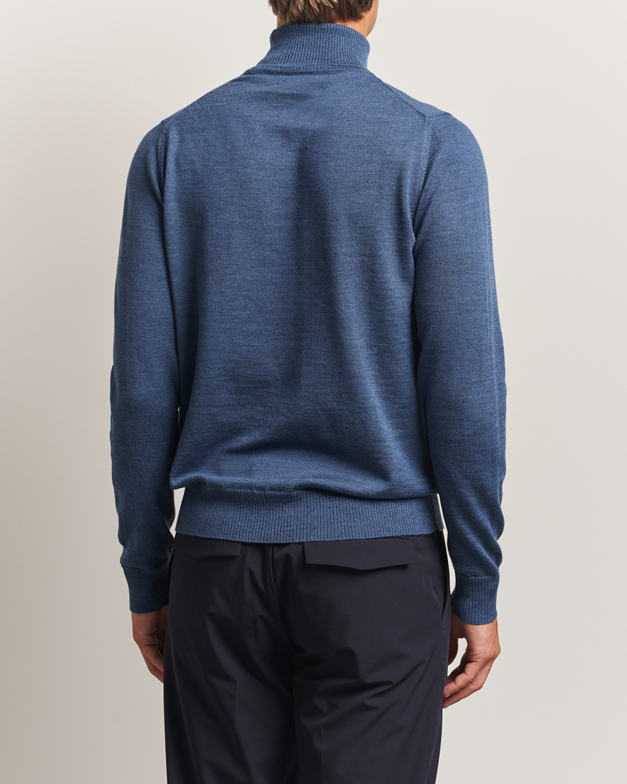 Herre | Gensere | J.Lindeberg | Kaden Merino Turtleneck Vintage Indigo Melange