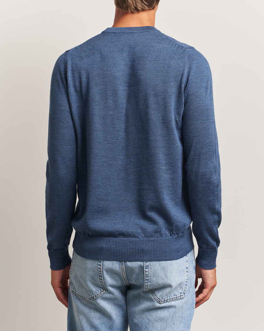 Herre | Gensere | J.Lindeberg | Keane Merino Crew Neck Vintage Indigo