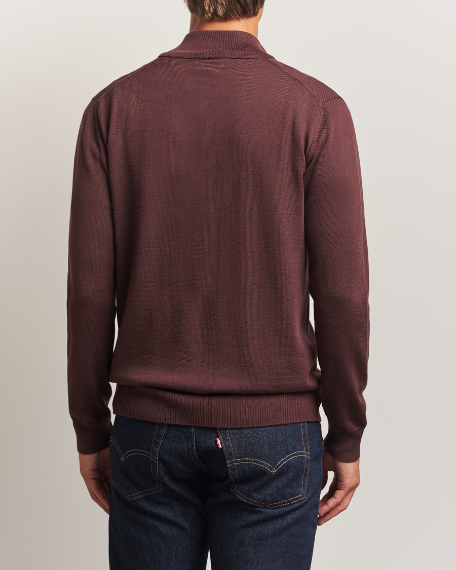 Herre | Gensere | J.Lindeberg | Kiyan Merino Half Zip Huckleberry