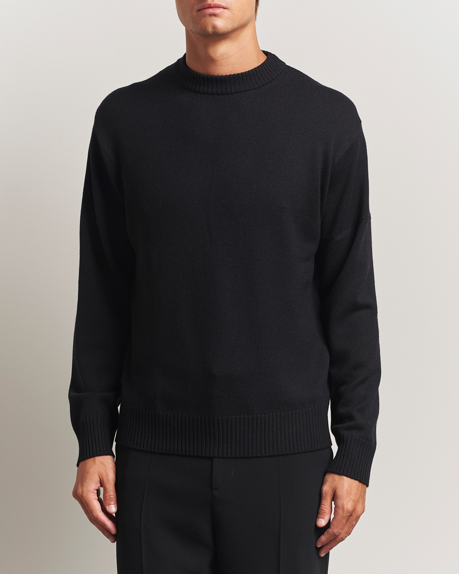 Herre | Gensere | J.Lindeberg | Kino Merino Crew Neck Black