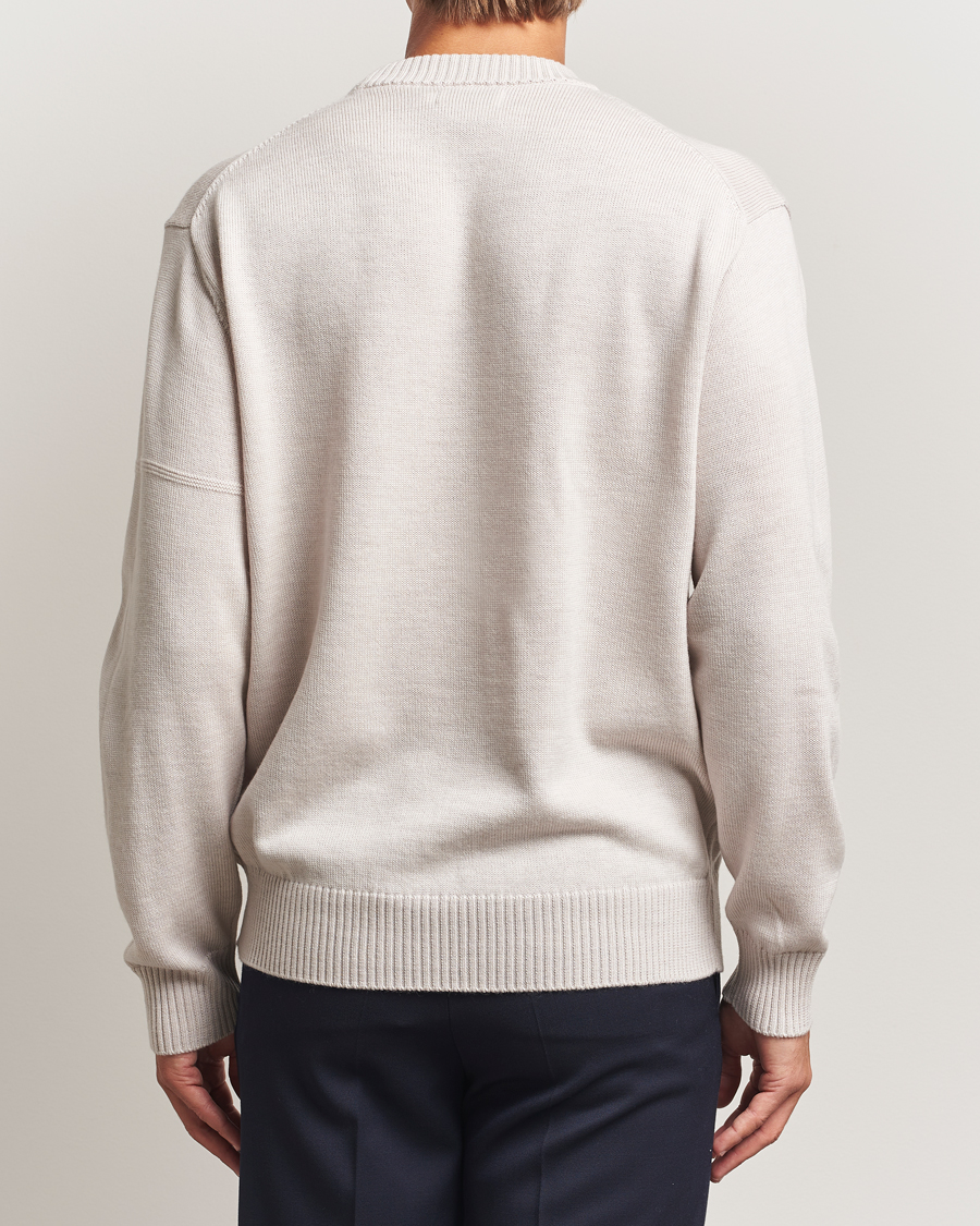 Herre | Gensere | J.Lindeberg | Kino Merino Crew Neck Moonbeam Melange