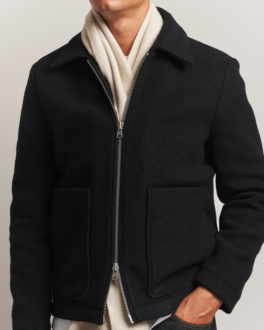 Herre | Skjerf | J.Lindeberg | Champ Wool Doublefaced Scarf Moonbeam