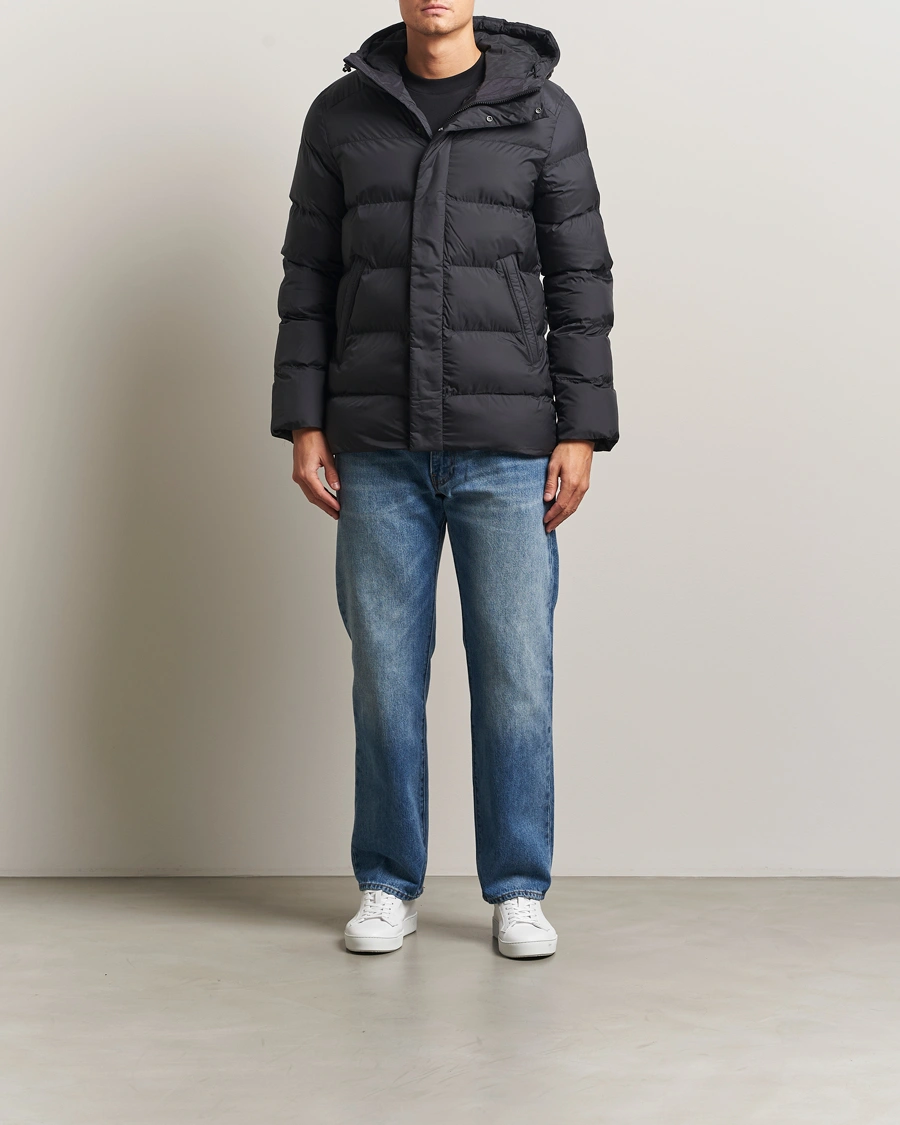 Herre | Jakker | J.Lindeberg | Padded Hooded Jacket Black