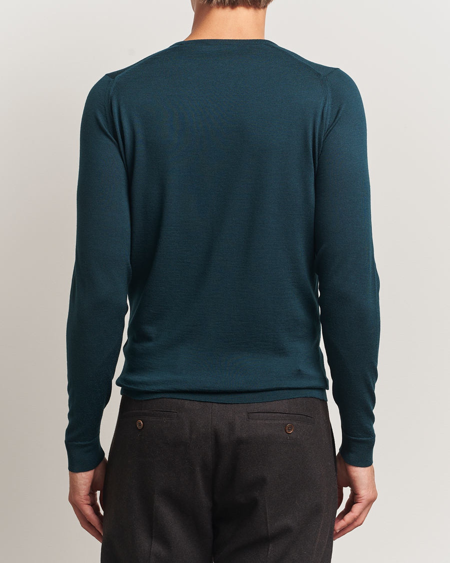 Herre | Gensere | John Smedley | Lundy Extra Fine Merino Crew Neck Richardson Green