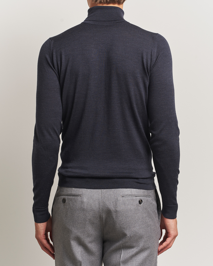 Herre | Gensere | John Smedley | Cherwell Extra Fine Merino Rollneck Hepburn Smoke