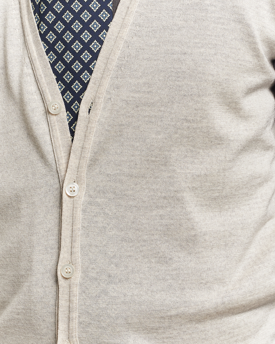 Herre | Gensere | John Smedley | Huntswood Slim Fit Waistcoat Grey Fleece