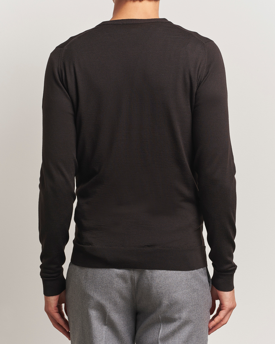 Herre | Gensere | John Smedley | Petworth Extra Fine Merino Cardigan Faulkner Brown