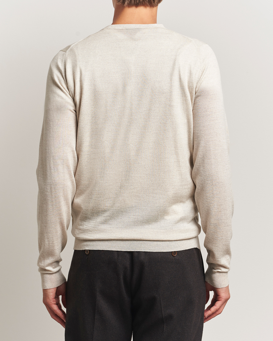 Herre | Gensere | John Smedley | Petworth Extra Fine Merino Cardigan Grey Fleece