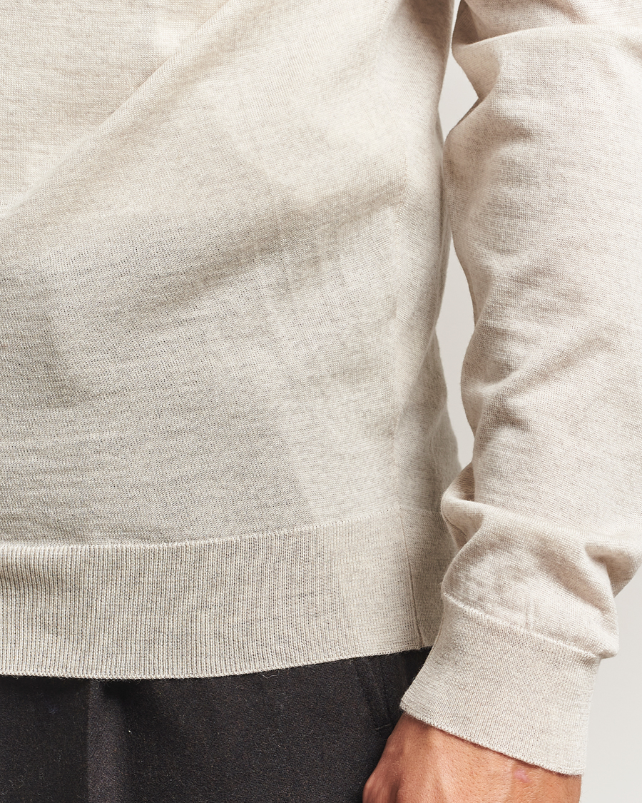 Herre | Gensere | John Smedley | Petworth Extra Fine Merino Cardigan Grey Fleece