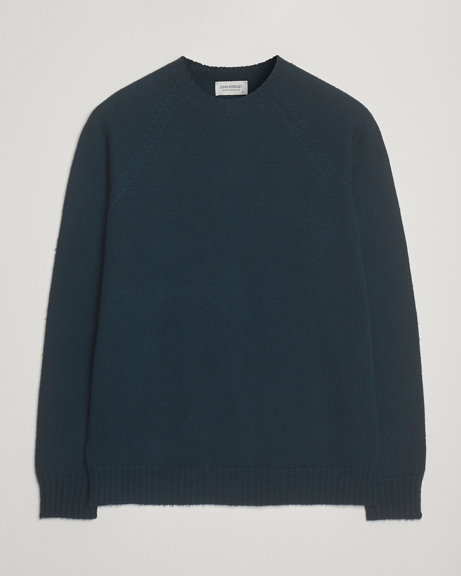 Herre | Gensere | John Smedley | Denver Extra Fine Merino Crew Neck Richardson Green