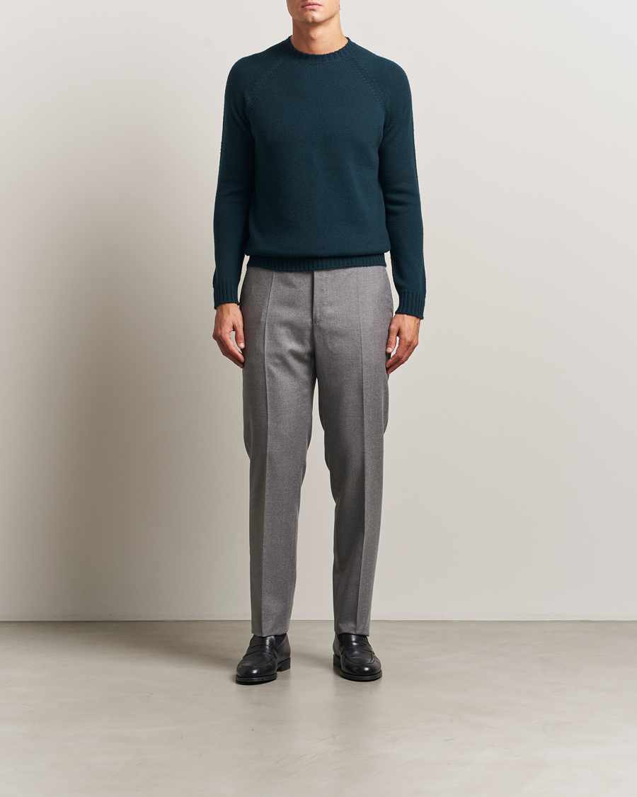 Herre | Gensere | John Smedley | Denver Extra Fine Merino Crew Neck Richardson Green