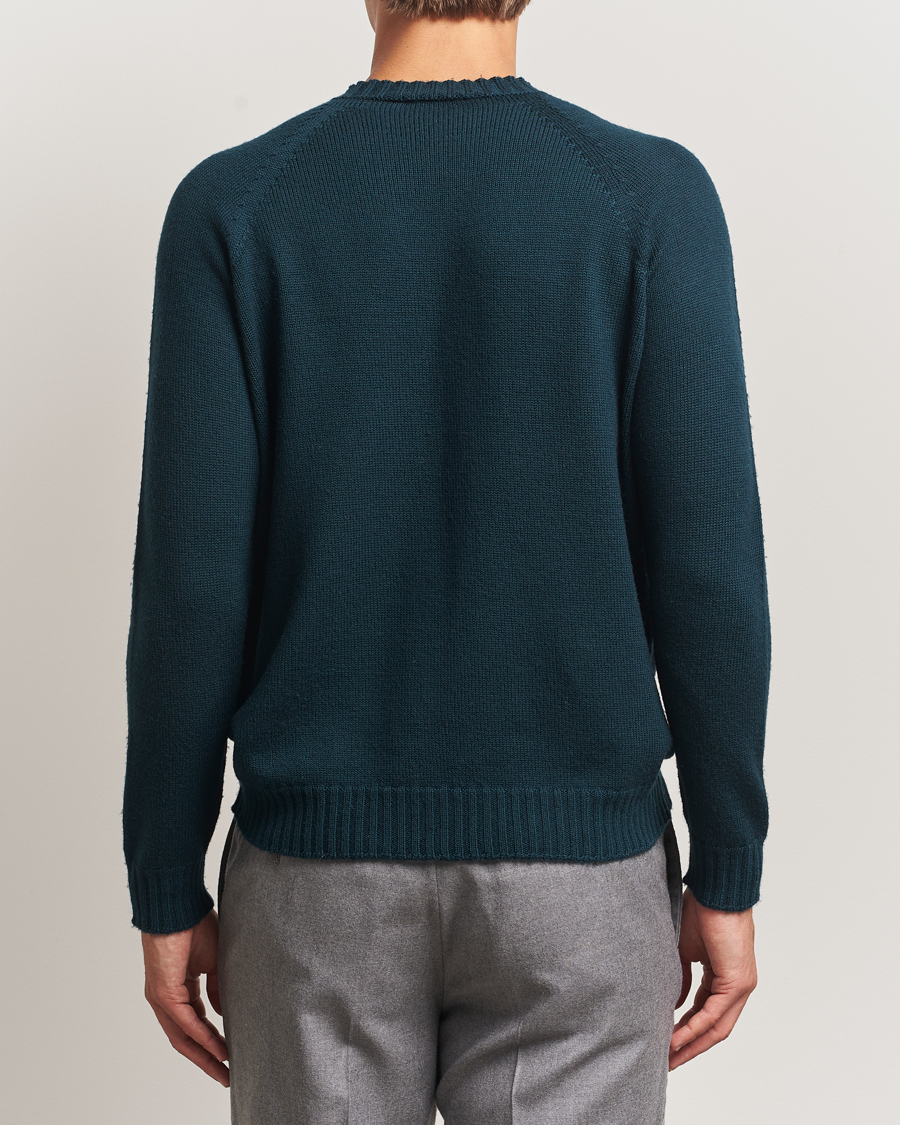 Herre | Gensere | John Smedley | Denver Extra Fine Merino Crew Neck Richardson Green