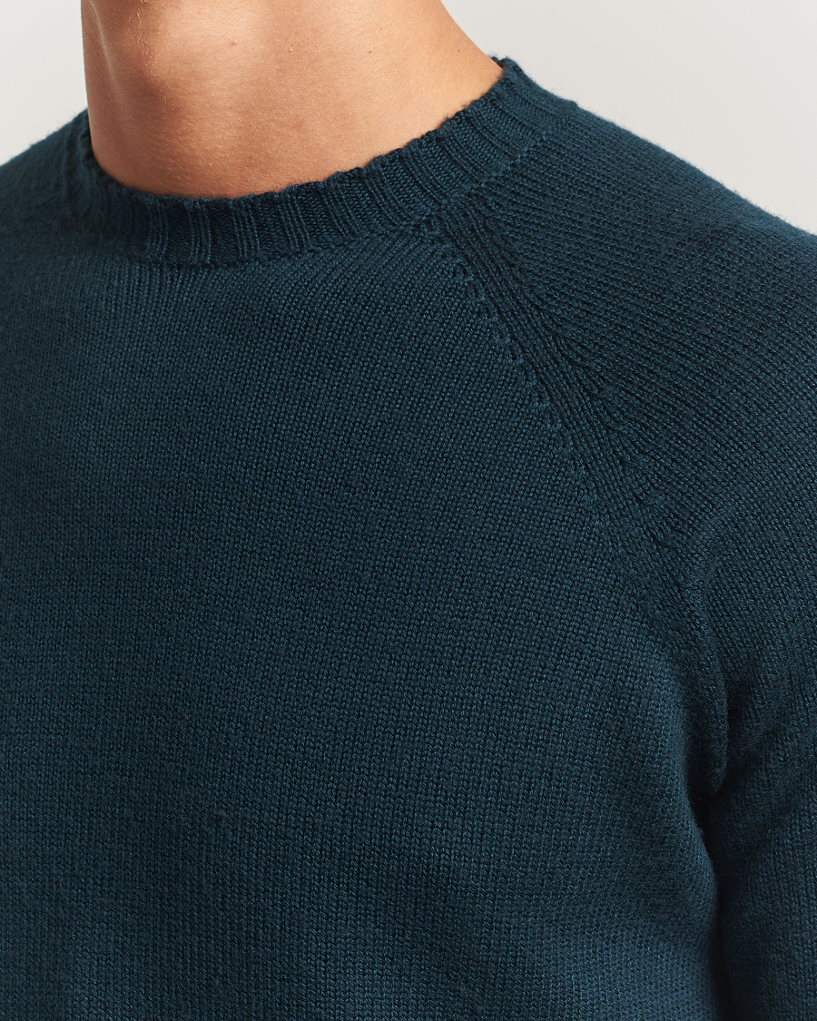 Herre | Gensere | John Smedley | Denver Extra Fine Merino Crew Neck Richardson Green