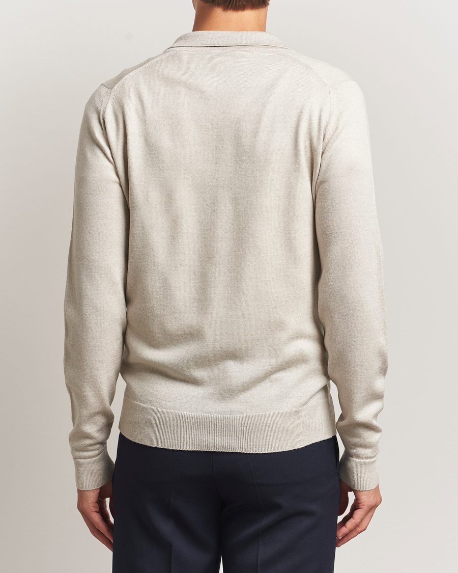 Herre | Gensere | John Smedley | Alston Extra Fine Merino Full Zip Grey Fleece
