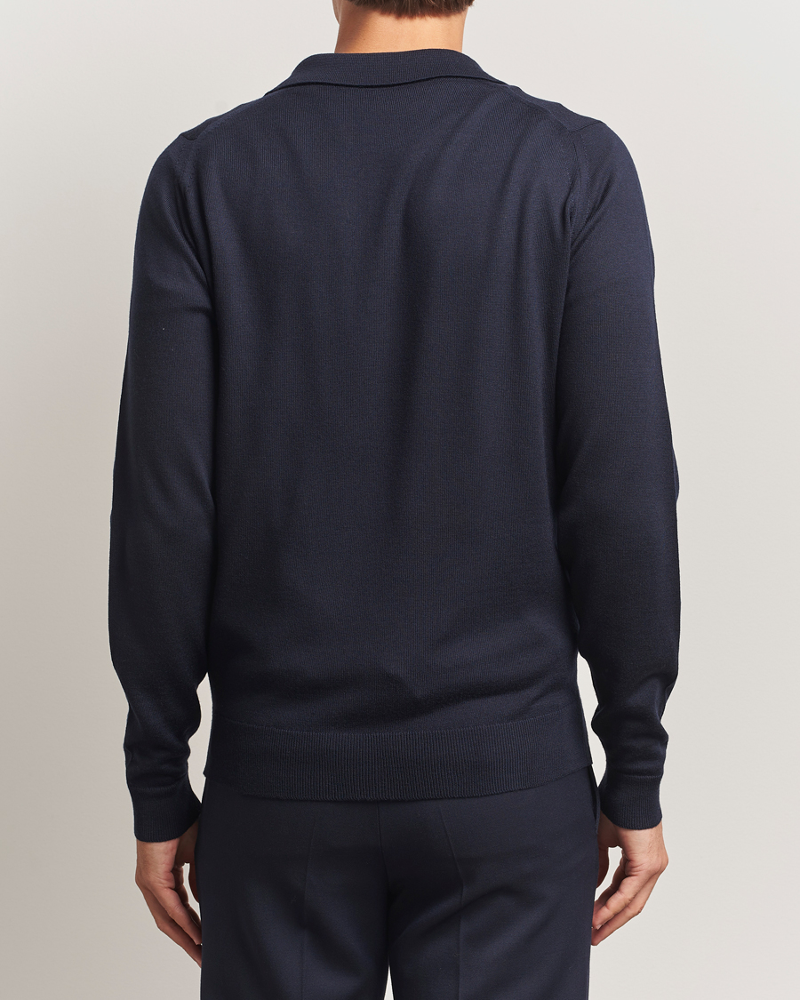 Herre | Gensere | John Smedley | Alston Extra Fine Merino Full Zip Midnight