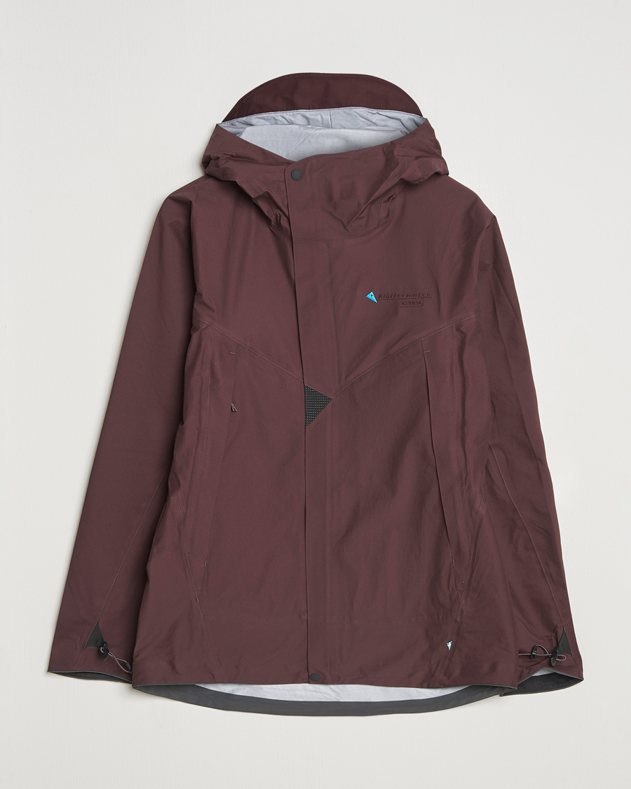 Herre | Jakker | Klättermusen | Asynja Lightweight Waterproof Jacket Amanth Red