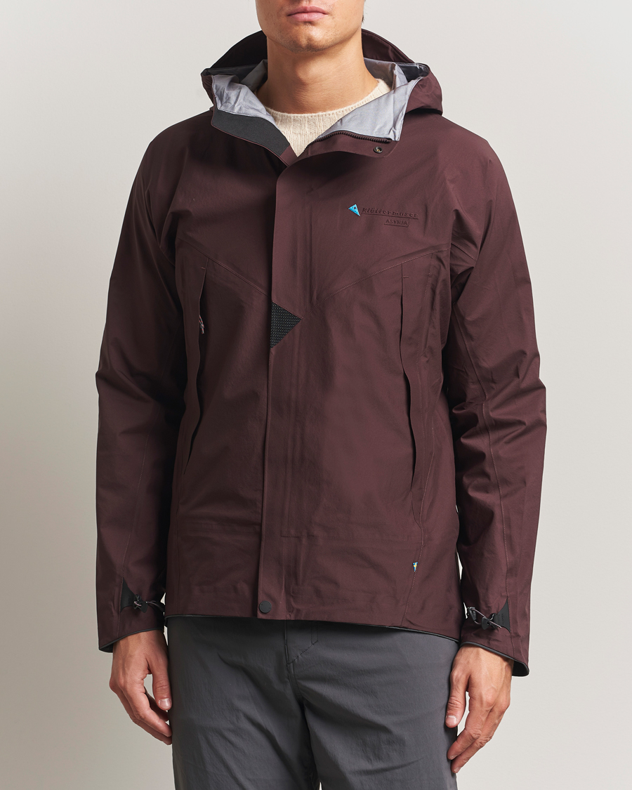 Herre | Jakker | Klättermusen | Asynja Lightweight Waterproof Jacket Amanth Red