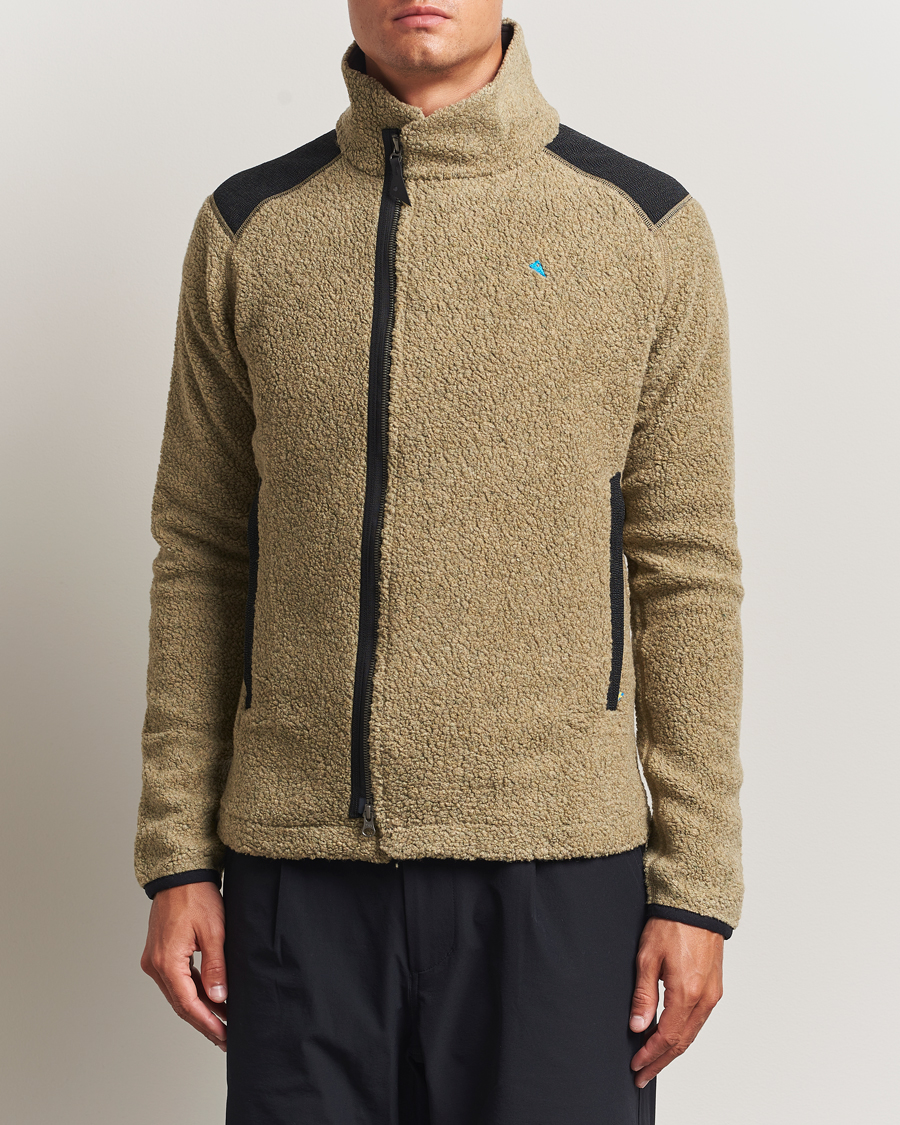 Herre | Gensere | Klättermusen | Skoll Wool Fleece Jacket Silver Green