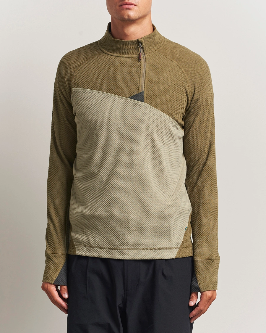 Herre | Gensere | Klättermusen | Huge Half Zip Sweater Silver Green Olive