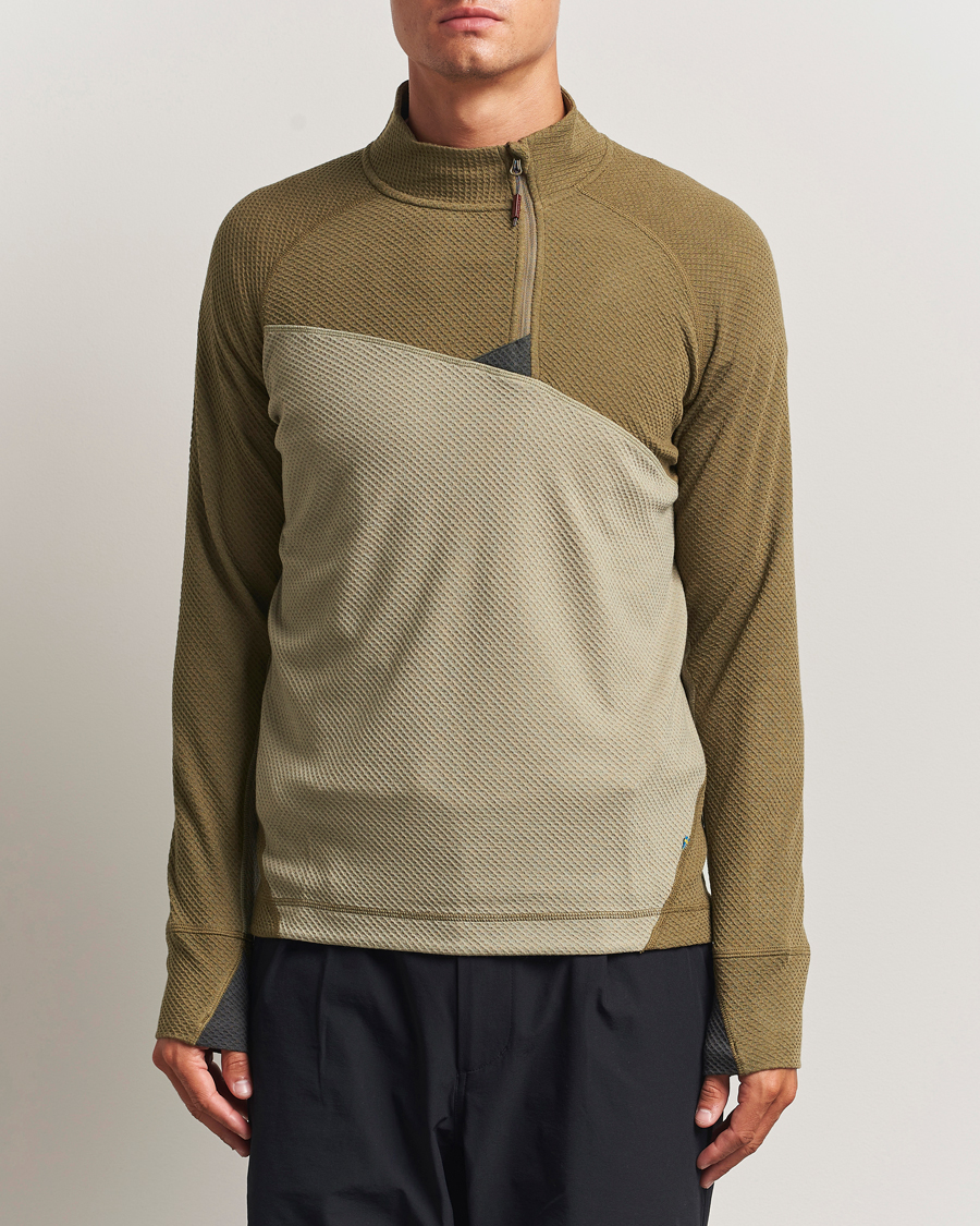 Herre | Gensere | Klättermusen | Huge Half Zip Sweater Silver Green Olive