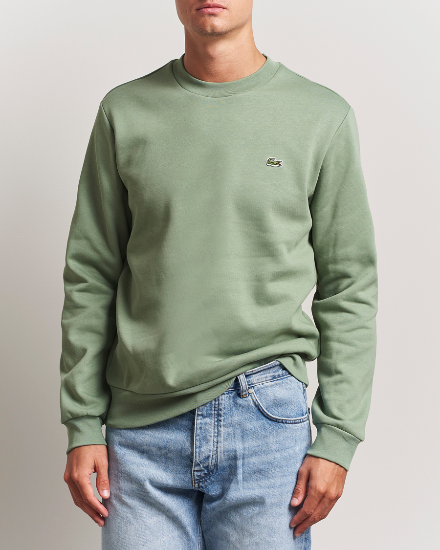 Herre | Gensere | Lacoste | Crew Neck Sweatshirt Thyme Green