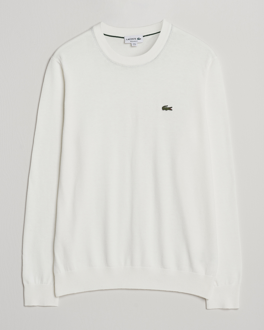 Herre | Gensere | Lacoste | Cotton Knitted Sweater Flour